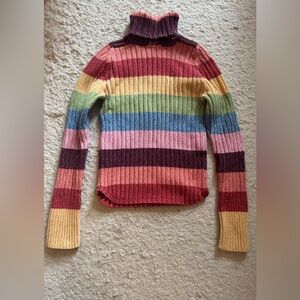 Y2K stripe knit sweater